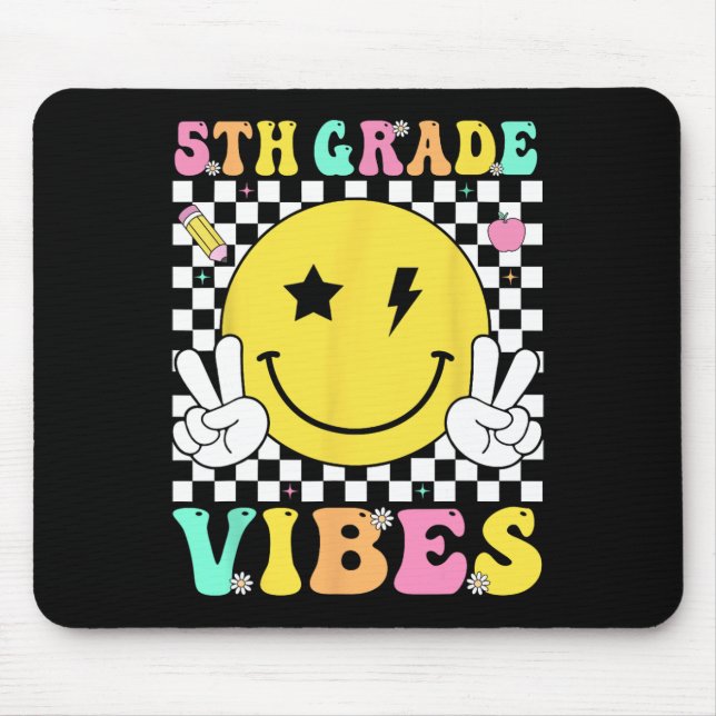 Stimmung der 5. Klasse Lehrer Kinder Fünfte Klasse Mousepad (Vorne)