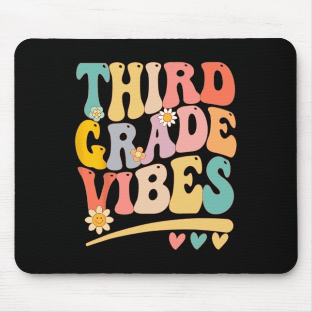 Stimmung der dritten Klasse für Mädchen Jungen 3.  Mousepad (Vorne)