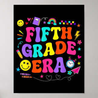 Stimmung der fünften Klasse Groovy Retro Zurück zu Poster