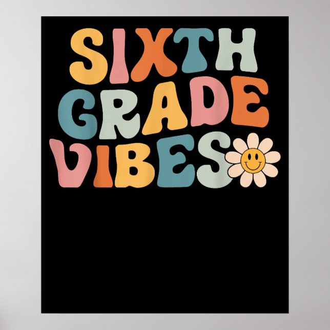 Stimmung der sechsten Klasse 6. Klasse Team 1. Sch Poster (Vorne)