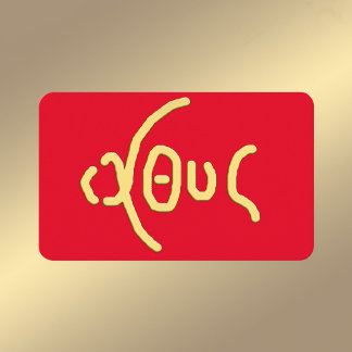 stimmung (ICHTHYS) Holy Card Visitenkarte