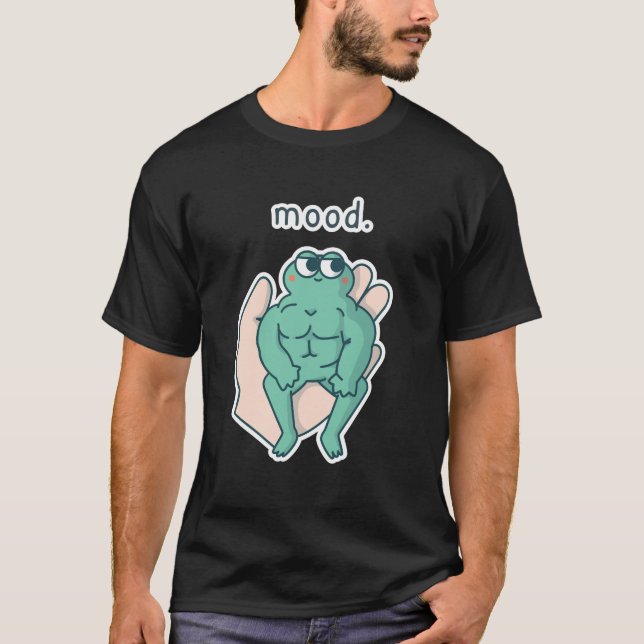 Stimmung lustiges Tier Meme T-Shirt (Vorderseite)