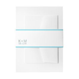 Stimmung Minimalistisch Hochzeit Tropischer Himmel Einladungsbanderole