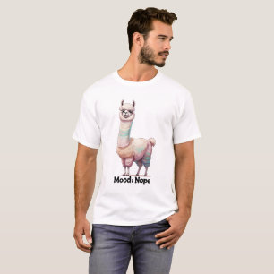 Stimmung: NEIN – Lustiger frecher Lama T-Shirt