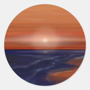 Stimmungs-Sticker Runder Aufkleber