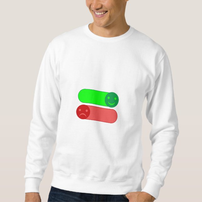 Stimmungsschalter Emoji Männerhoodie / Sweatshirt (Vorderseite)
