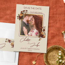 Stimmungsvolle Rostrose Foto Herbsthochzeit