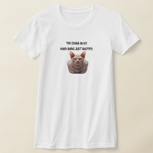 Stimmungswechsel Sphynx-Katze T-Shirt (Ablage )