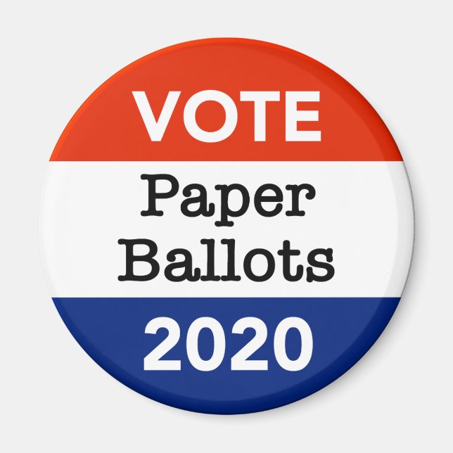 Stimmzettel für die Präsidentschaftswahlen 2020 Magnet (Vorne)