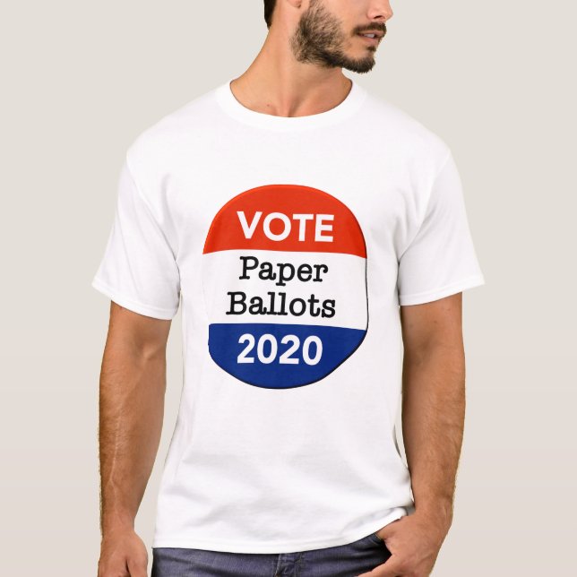 Stimmzettel für die Präsidentschaftswahlen 2020 T-Shirt (Vorderseite)