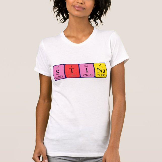 Stina Periodenname Shirt (Vorderseite)