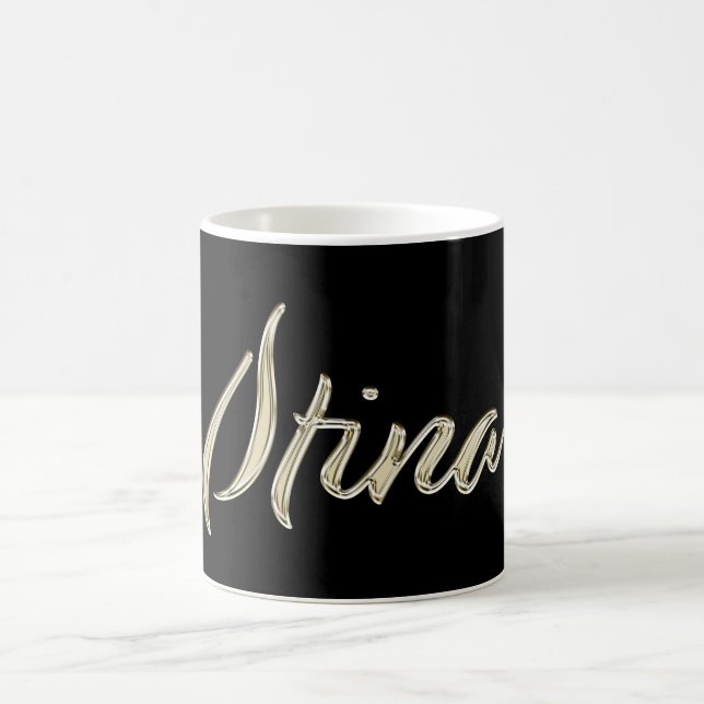 Stina white gold Handwriting Tasse Kaffeetasse (Mittel)