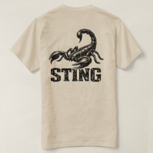 „Sting“-Skorpion-Grafik-T-Shirt  T-Shirt