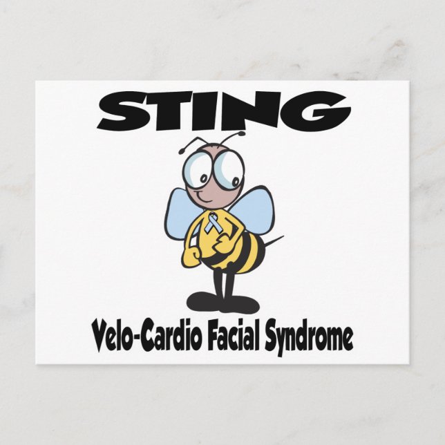 STING Velo-Cardio Gesichtssyndrom Postkarte (Vorderseite)