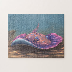 Stingray auf dem Meeresboden Puzzle