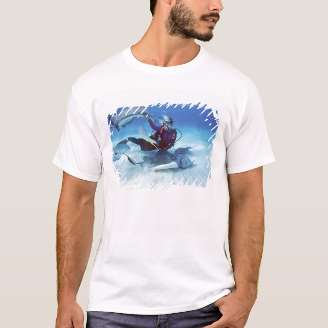 Stingray City, Grand Cayman, Cayman Islands, T-Shirt (Vorderseite)
