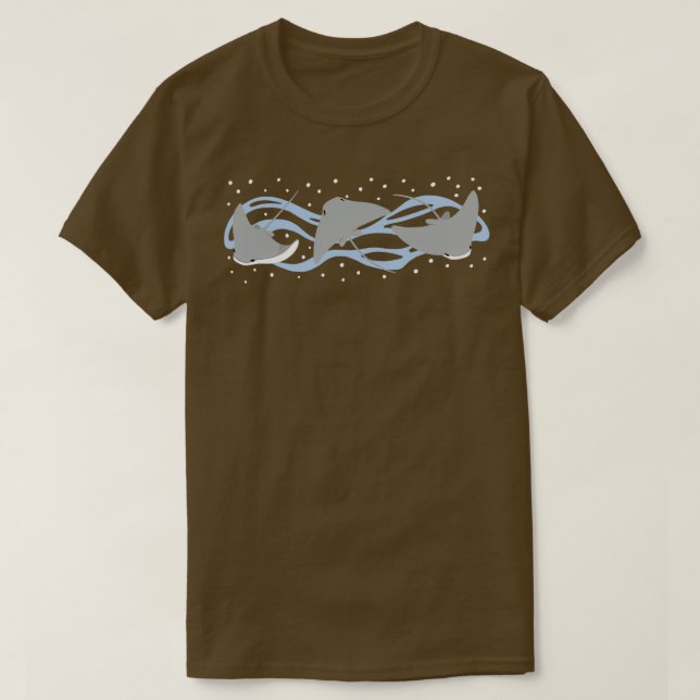 Stingray Cownose Ray Sticker Pack T-Shirt (Design vorne)