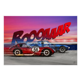 Stingray Grand Sport vs Cheetah V8 Poster