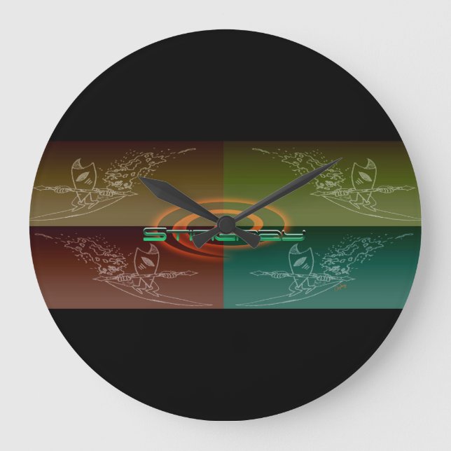 Stingray Große Wanduhr (Vorderseite)