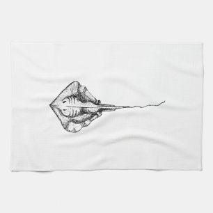 Stingray-Illustration Handtuch