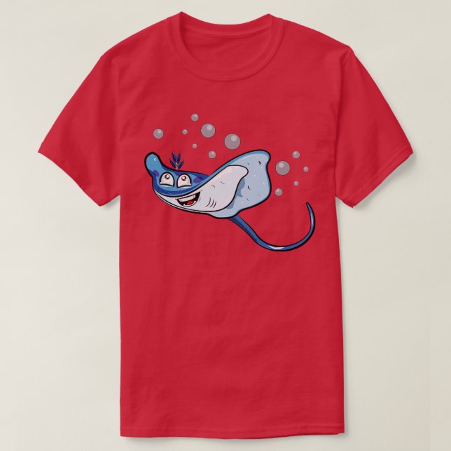 Stingray Illustration T-Shirt (Design vorne)