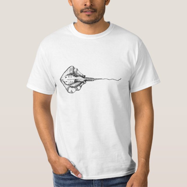 Stingray-Illustration T-Shirt (Vorderseite)