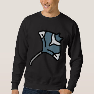 Stingray Manta Rochen Retro Vintage Ozean Wasser A Sweatshirt