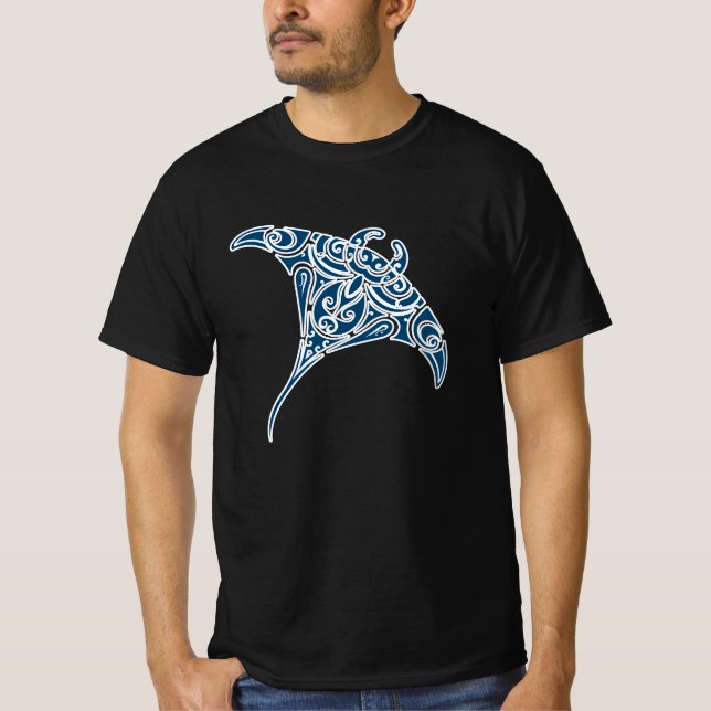 Stingray maori tattoo T-Shirt (Vorderseite)