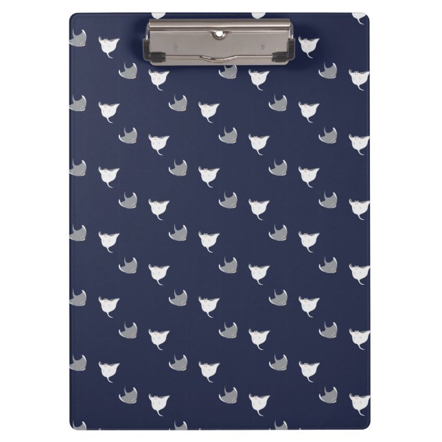 Stingray Pattern Klemmbrett (Vorderseite)