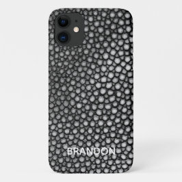 Stingray Skin Black Print Name Personalisiert Case-Mate iPhone Hülle