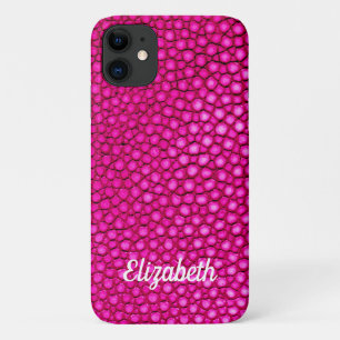 Stingray Skin Hot Pink Druckname Personalisiert Case-Mate iPhone Hülle