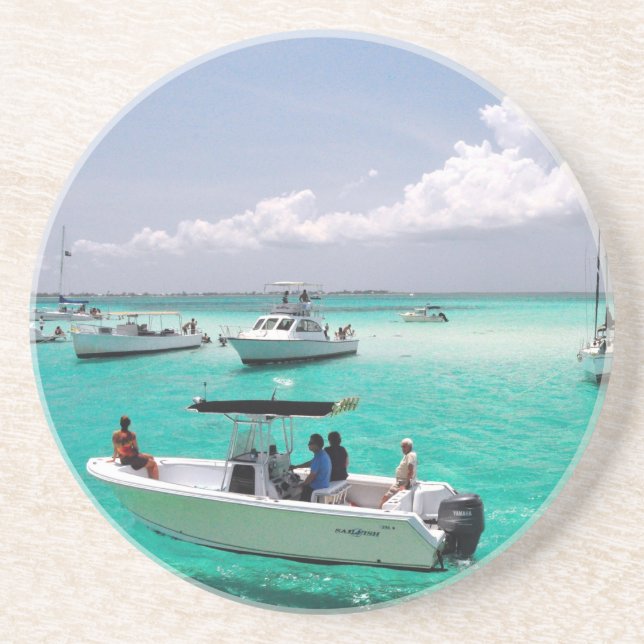 Stingray-Stadt-Grand Cayman Insel-Untersetzer Getränkeuntersetzer (Vorne)