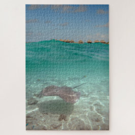Stingray Unterwasser in Bora Bora Puzzle