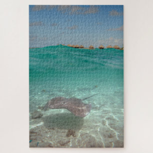 Stingray Unterwasser in Bora Bora Puzzle