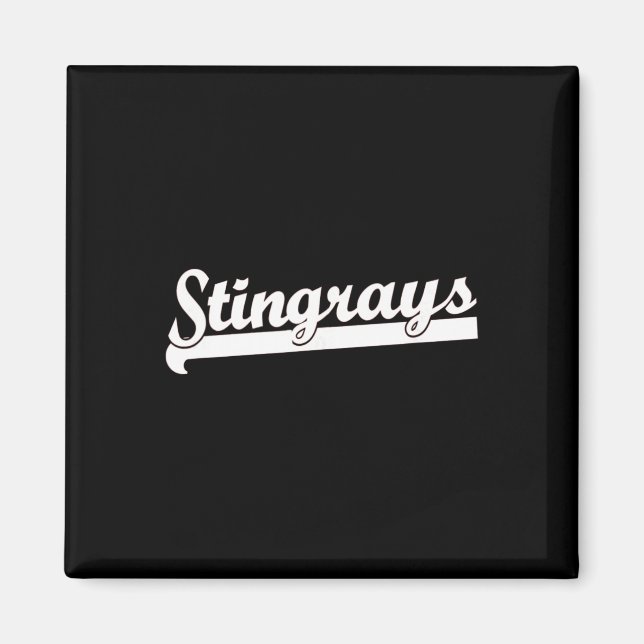 Stingrays Schwimmen Sketll Fußball T-ll Fußll Team Magnet (Vorne)