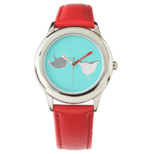 Stingrochen-Cartoon Armbanduhr
