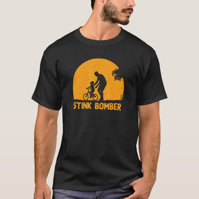 Stink Bomber Vater Spaß Daddy Gross Joke T-Shirt (Vorderseite)