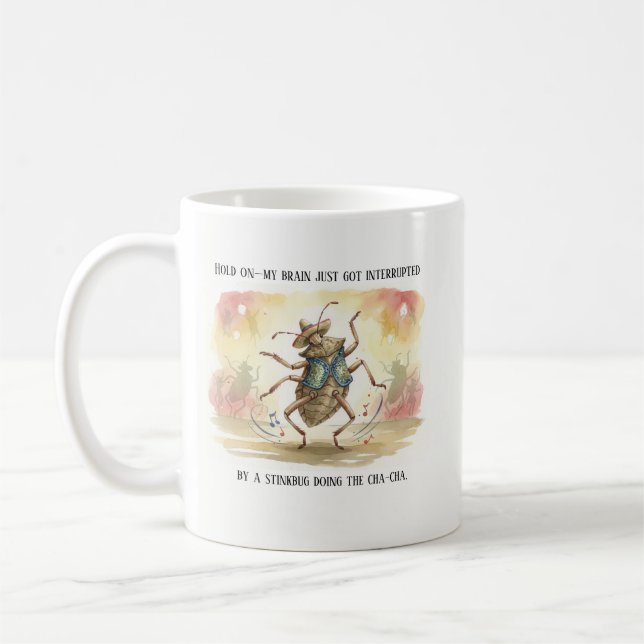 Stink bug Gifts Funny Brown Marmorated Stinkbug  Kaffeetasse (Links)