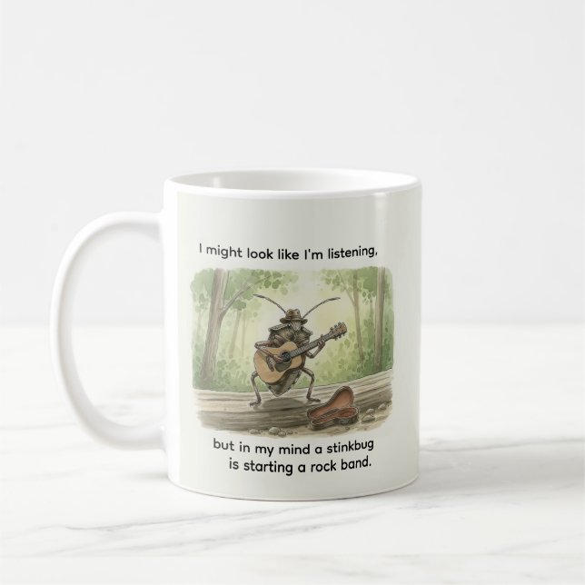 Stink Bug Gifts Funny Brown Marmorated Stinkbug  Kaffeetasse (Links)