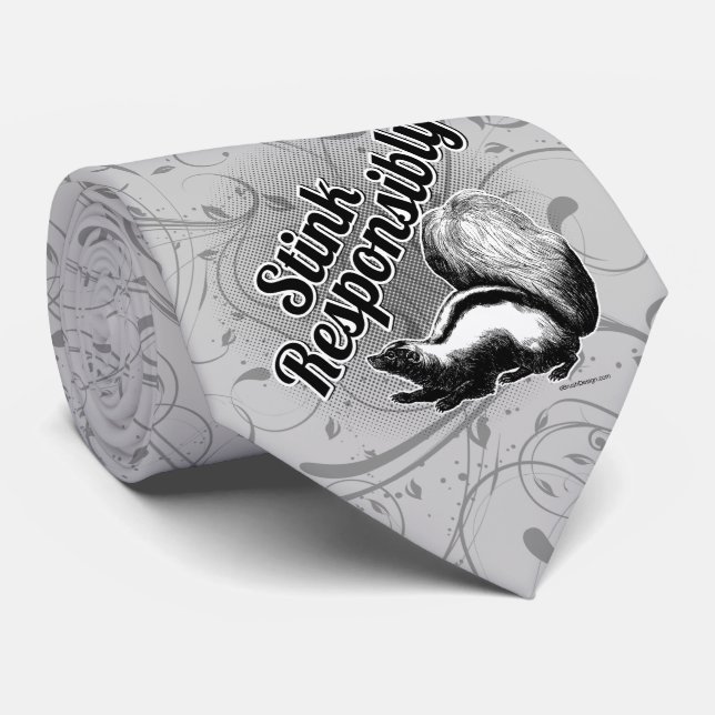 Stink Responsible Neck Tie Krawatte (Gerollt)