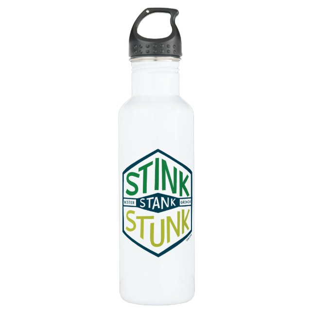 Stink Stank Stunk Abzeichen Edelstahlflasche (Vorderseite)