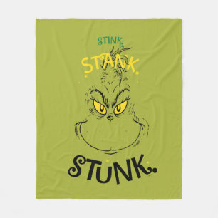 Stink Stank Stunk Mister Grinch Fleecedecke