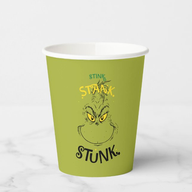 Stink Stank Stunk Mister Grinch Zitat Pappbecher (Links)