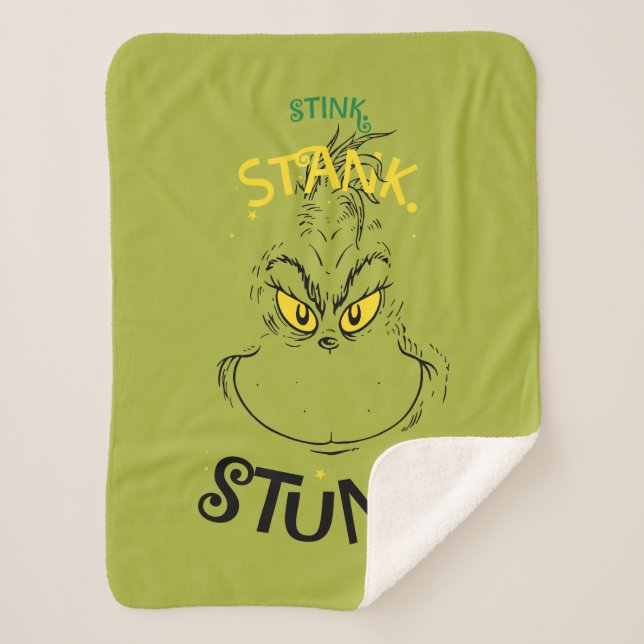 Stink Stank Stunk Mister Grinch Zitat Sherpadecke (Vorderseite)