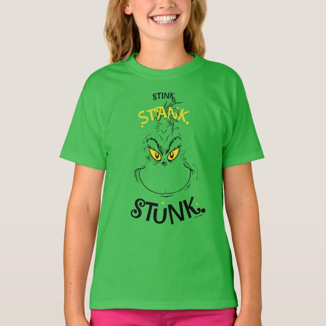 Stink Stank Stunk Mister Grinch Zitat T-Shirt (Vorderseite)
