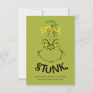 Stink Stank Stunk Zitat von Mister Grinch Karte