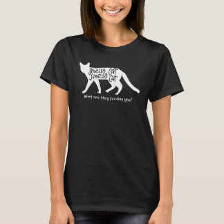 Stinkende Katze Stinkende Katze Füttert dich Fell- T-Shirt