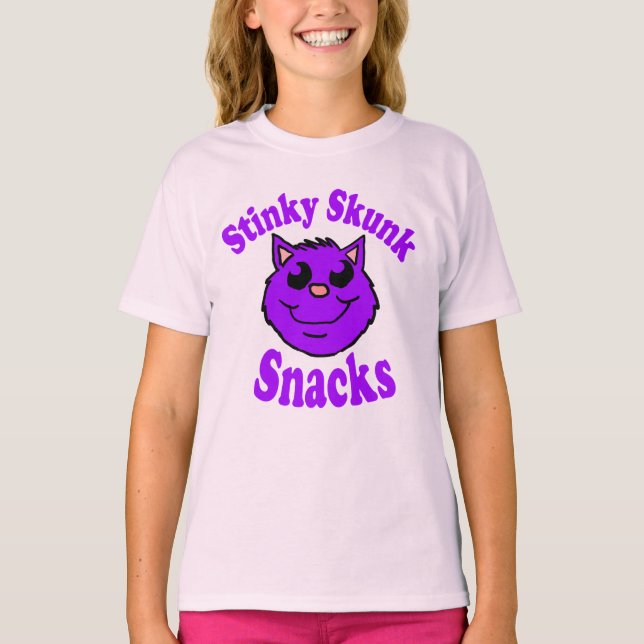 Stinkende Stinktier Snacks T-Shirt (Vorderseite)