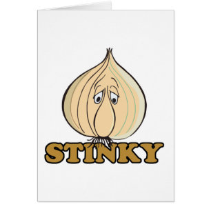 stinkendes, trauriges Knoblauchgesicht