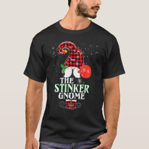 Stinker Gnome Buffalo Kariert Matching Family Chri T-Shirt